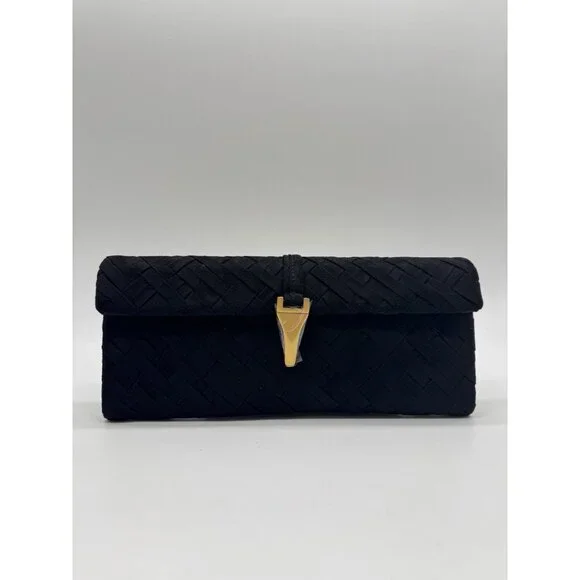 JW PEI Zaria woven suede women's clutch shoulder bag - Black - Picture 10 of 12